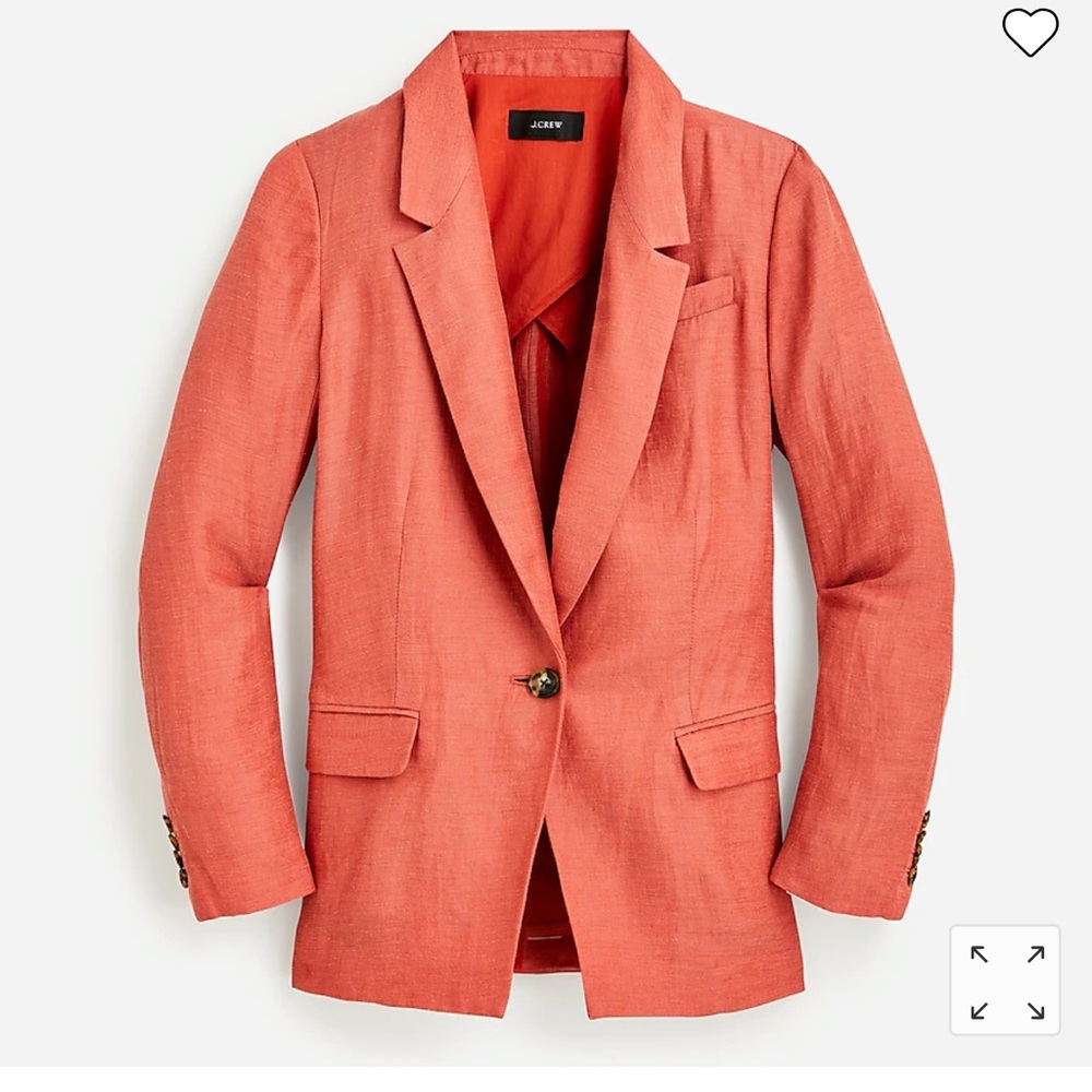 Size 18 NWT Moss Green Linen J Crew Blazer
